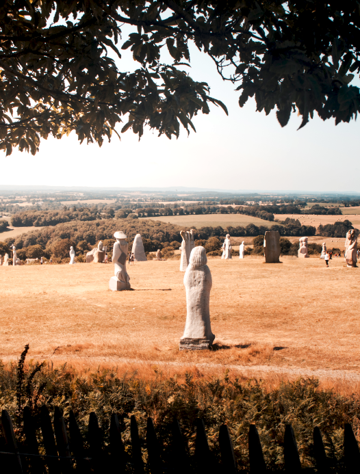 La vallée des Saint avec son chien