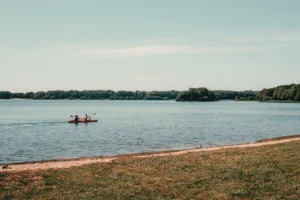 Lac du Drennec avec son chien